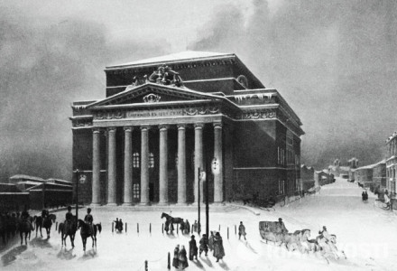 Большой театр в Москве. Фото 1850 г.